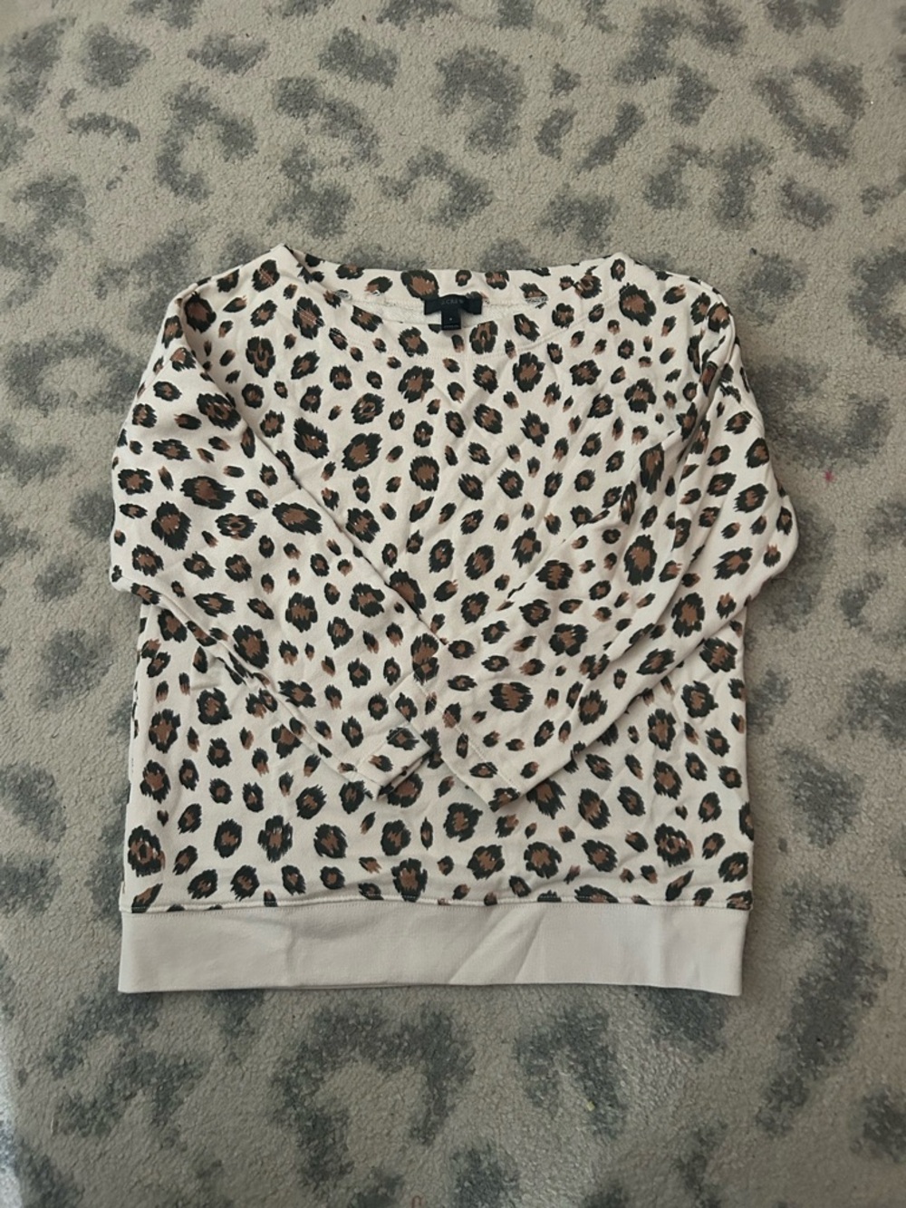 J. Crew Leopard Print Top - Cream, Brown & Black